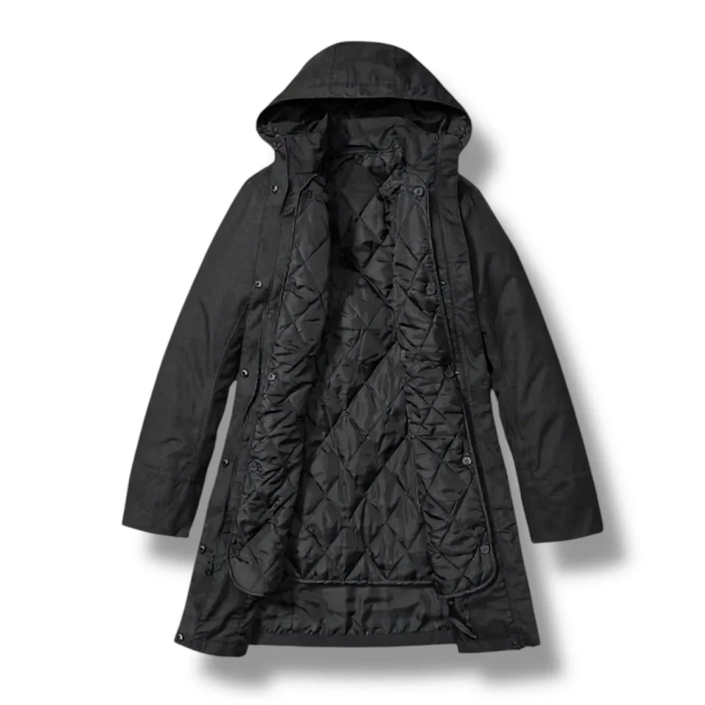 EDDIE BAUER Women's Girl on the Go® Insulated Waterproof Trench Coat 3X - Black